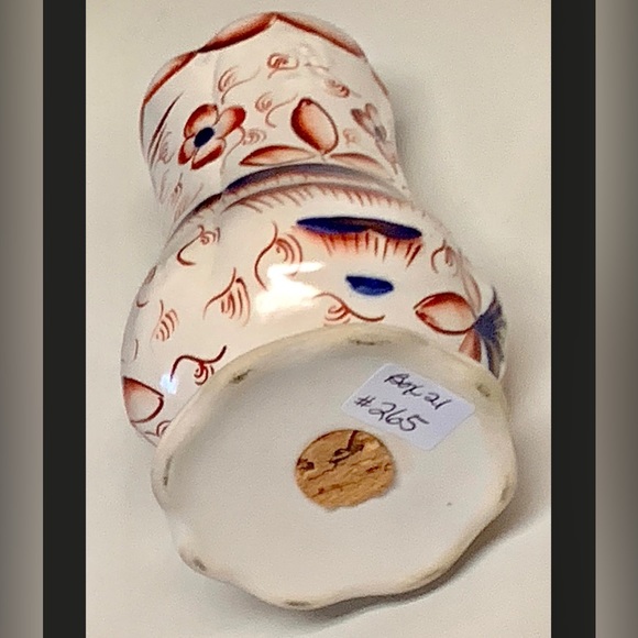 Gaudy Welsh Bethesda Pattern Lustreware Corked Cinnamon Sugar Shaker - Picture 10 of 10